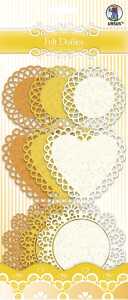 Ursus FELT DOILIES, Ø10CM, Ø8,9CM, Ø7CM 9STK 4008525209164