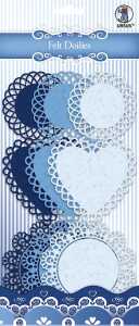 Ursus FELT DOILIES, Ø10CM, Ø8,9CM, Ø7CM 9STK 4008525209171