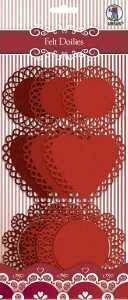 Ursus FELT DOILIES, Ø10CM, Ø8,9CM, Ø7CM 9STK 4008525209195