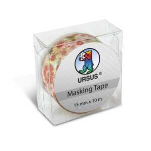 Ursus MASKING TAPE 15MMx10M SCHNEEKRIST GR ROT