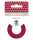 Ursus GLITTER TAPE 15MMx5M ROLLE,WEINROT