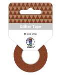 Ursus GLITTER TAPE 15MMx5M ROLLE,BRAUN