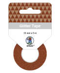 Ursus GLITTER TAPE 15MMx5M ROLLE,BRAUN