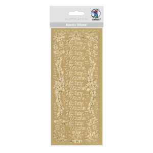 Ursus KREATIV STICKER 10x23CM,MOTIV 07,1ST.GOLD