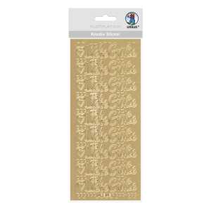 Ursus KREATIV STICKER 10x23CM,MOTIV 102,1ST.GOLD