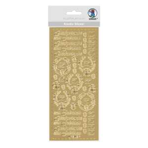 Ursus KREATIV STICKER 10x23CM,MOTIV:112,1ST. GOLD