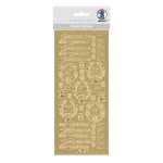 Ursus KREATIV STICKER 10x23CM,MOTIV:112,1ST. GOLD