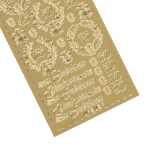 Ursus KREATIV STICKER 10x23CM,MOTIV:112,1ST. GOLD