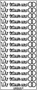 Ursus KREATIV STICKER 10x23CM,MOTIV 118,1ST.GOLD