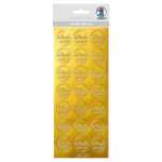 Ursus KREATIV STICKER 10x23CM,MOTIV 121,1ST.GOLD