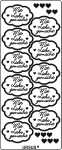 Ursus KREATIV STICKER 10x23CM,MOTIV 122,1ST.GOLD