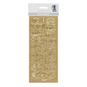 Ursus KREATIV STICKER 10x23CM,MOTIV 23,1ST.GOLD