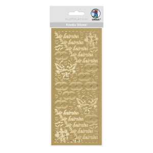 Ursus KREATIV STICKER 10x23CM,MOTIV 28,1ST.GOLD