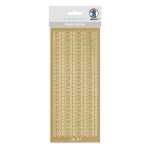 Ursus KREATIV STICKER 10x23CM,MOTIV 34,1ST.GOLD