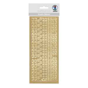 Ursus KREATIV STICKER 10x23CM,MOTIV 38,1ST.GOLD