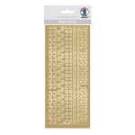 Ursus KREATIV STICKER 10x23CM,MOTIV 38,1ST.GOLD