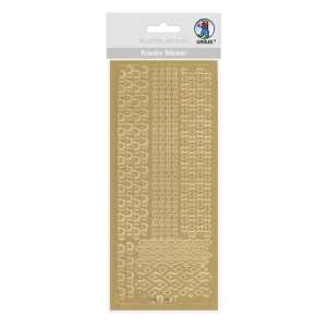 Ursus KREATIV STICKER 10x23CM,MOTIV 39,1ST.GOLD