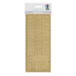 Ursus KREATIV STICKER 10x23CM,MOTIV 39,1ST.GOLD