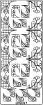 Ursus KREATIV STICKER 10x23CM,MOTIV 43,1ST.GOLD