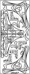 Ursus KREATIV STICKER 10x23CM,MOTIV 44,1ST.GOLD