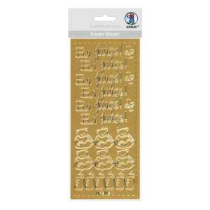 Ursus KREATIV STICKER 10x23CM,MOTIV 74,1ST.GOLD