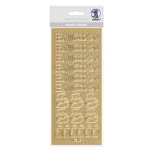 Ursus KREATIV STICKER 10x23CM,MOTIV 75,1ST.GOLD