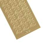 Ursus KREATIV STICKER 10x23CM,MOTIV 87,1ST.GOLD