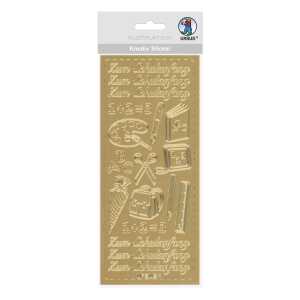 Ursus KREATIV STICKER 10x23CM,MOTIV 89,1ST.GOLD