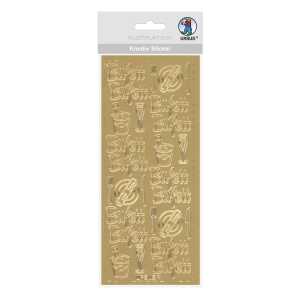 Ursus KREATIV STICKER 10x23CM,MOTIV 96,1ST.GOLD