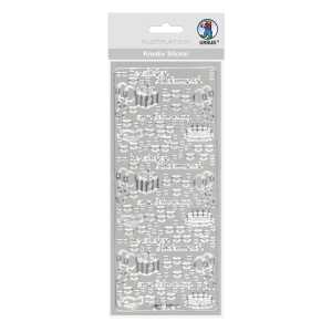 Ursus KREATIV STICKER 10x23CM,MOTIV 09,1ST.SILBER