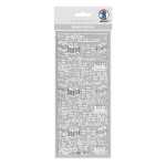 Ursus KREATIV STICKER 10x23CM,MOTIV 09,1ST.SILBER