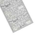 Ursus KREATIV STICKER 10x23CM,MOTIV 09,1ST.SILBER