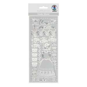 Ursus KREATIV STICKER 10x23CM,MOTIV 104,1ST.SILBER