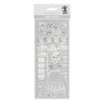 Ursus KREATIV STICKER 10x23CM,MOTIV 104,1ST.SILBER