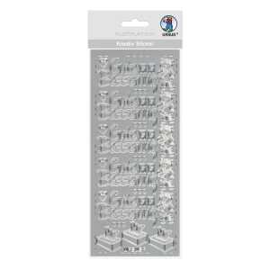 Ursus KREATIV STICKER 10x23CM,MOTIV 106,1ST.SILBER