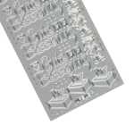 Ursus KREATIV STICKER 10x23CM,MOTIV 106,1ST.SILBER