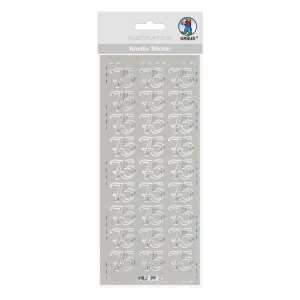 Ursus KREATIV STICKER 10x23CM,MOTIV 108,1ST.SILBER