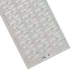 Ursus KREATIV STICKER 10x23CM,MOTIV 108,1ST.SILBER