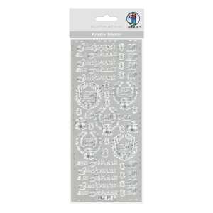 Ursus KREATIV STICKER 10x23CM,MOTIV:112,1ST. SILBER