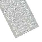 Ursus KREATIV STICKER 10x23CM,MOTIV:112,1ST. SILBER