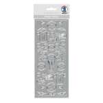 Ursus KREATIV STICKER 10x23CM,MOTIV 20,1ST.SILBER