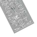 Ursus KREATIV STICKER 10x23CM,MOTIV 20,1ST.SILBER