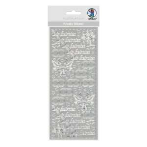 Ursus KREATIV STICKER 10x23CM,MOTIV 28,1ST.SILBER