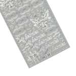 Ursus KREATIV STICKER 10x23CM,MOTIV 28,1ST.SILBER