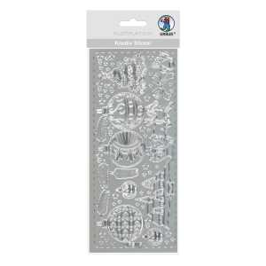Ursus KREATIV STICKER 10x23CM,MOTIV 63,1ST.SILBER