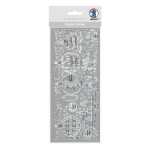 Ursus KREATIV STICKER 10x23CM,MOTIV 63,1ST.SILBER
