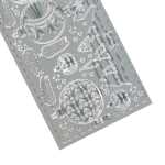 Ursus KREATIV STICKER 10x23CM,MOTIV 63,1ST.SILBER