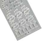 Ursus KREATIV STICKER 10x23CM,MOTIV 74,1ST.SILBER
