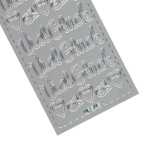 Ursus KREATIV STICKER 10x23CM,MOTIV 81,1ST.SILBER