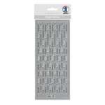 Ursus KREATIV STICKER 10x23CM,MOTIV 85,1ST.SILBER